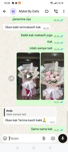 Testimonial Buket Bunga kadubera