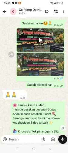 Testimonial Papan Bunga kadubera