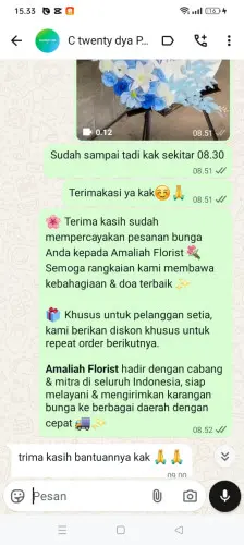 Testimonial Standing Flower kadubera